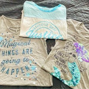 Youth Girls 3 shirt collection